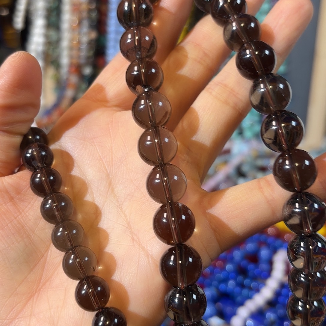 玛瑙/玉髓未镶嵌珠宝半成品茶晶卡12一条