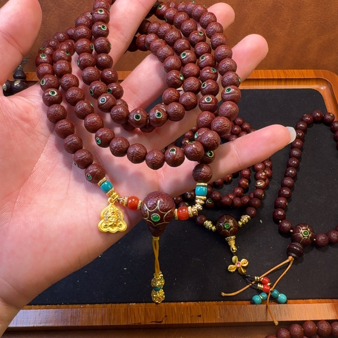 凤眼菩提吊坠镶嵌新 108