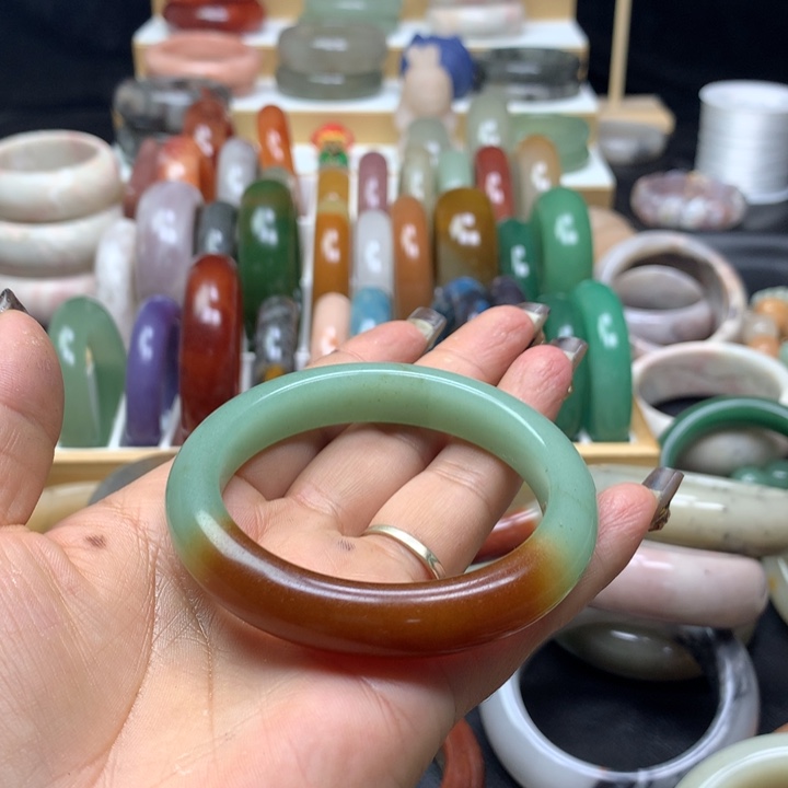 未镶嵌手镯石英质玉༺****