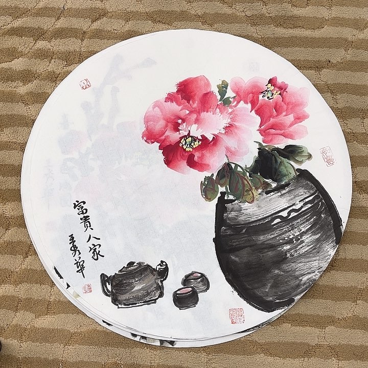 国画花鸟也在慢慢的