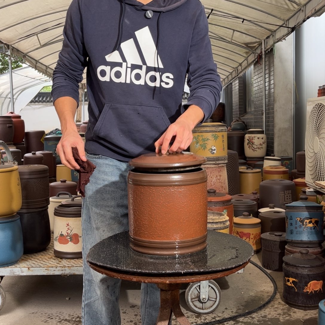 紫砂茶叶罐8 饼茶叶罐