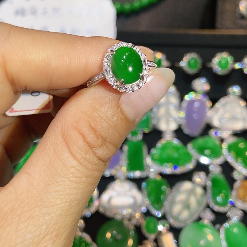 【闪购商品】翡翠戒指未镶嵌天然翡翠