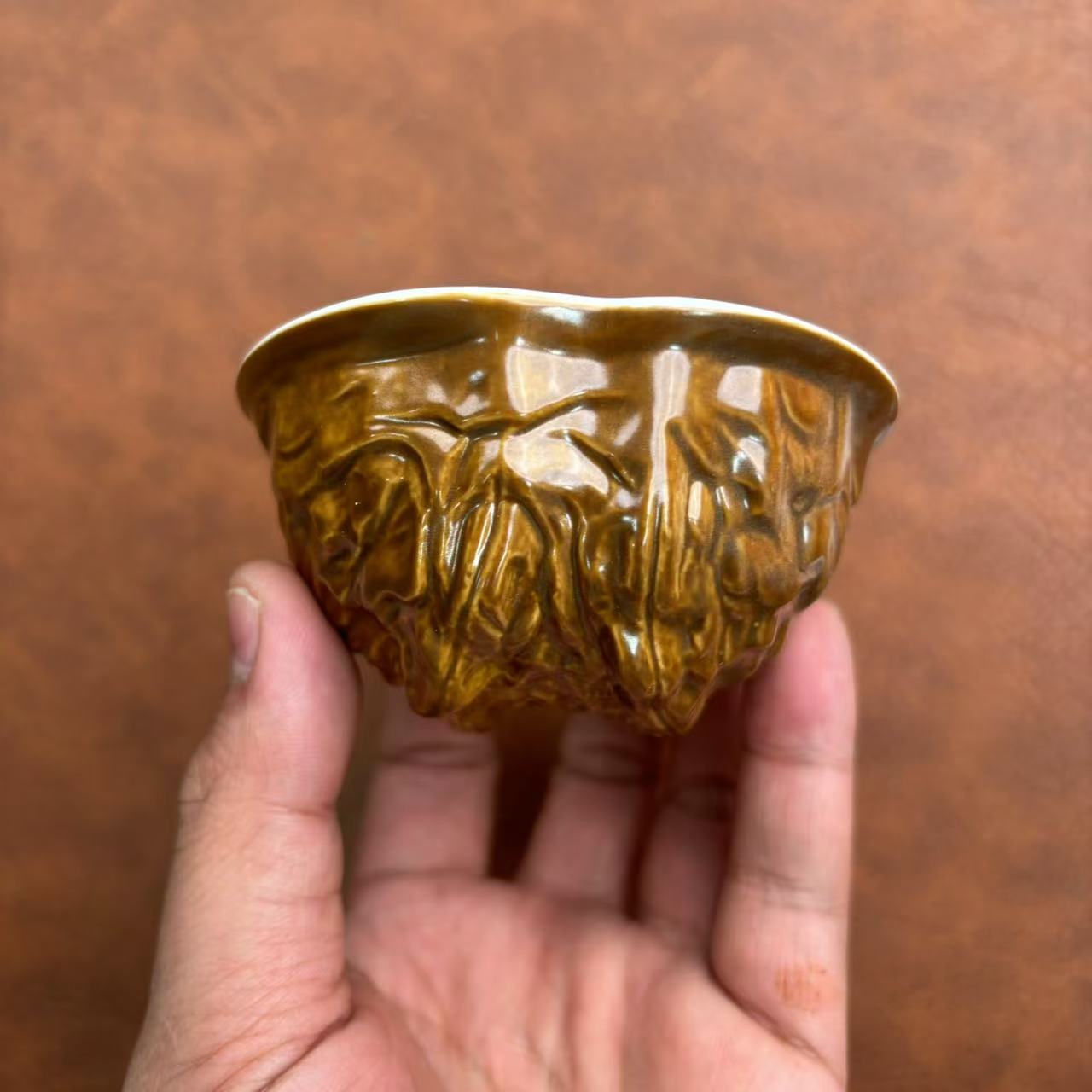 半个核桃补脑茶杯