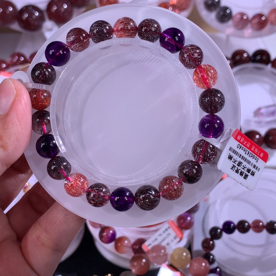 未镶嵌手串水晶黑加仑