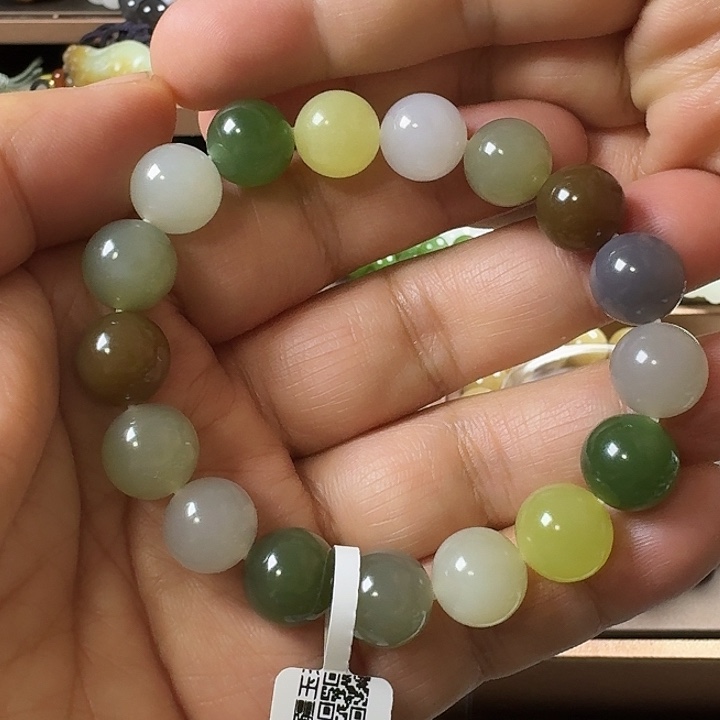 半***年和田玉（糖玉）未镶嵌手链