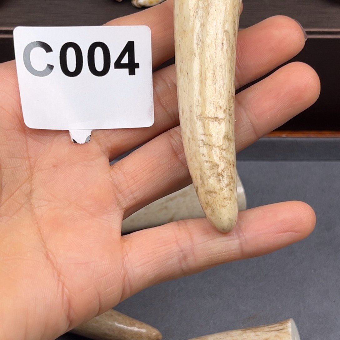 鹿骨把件非常好盘的