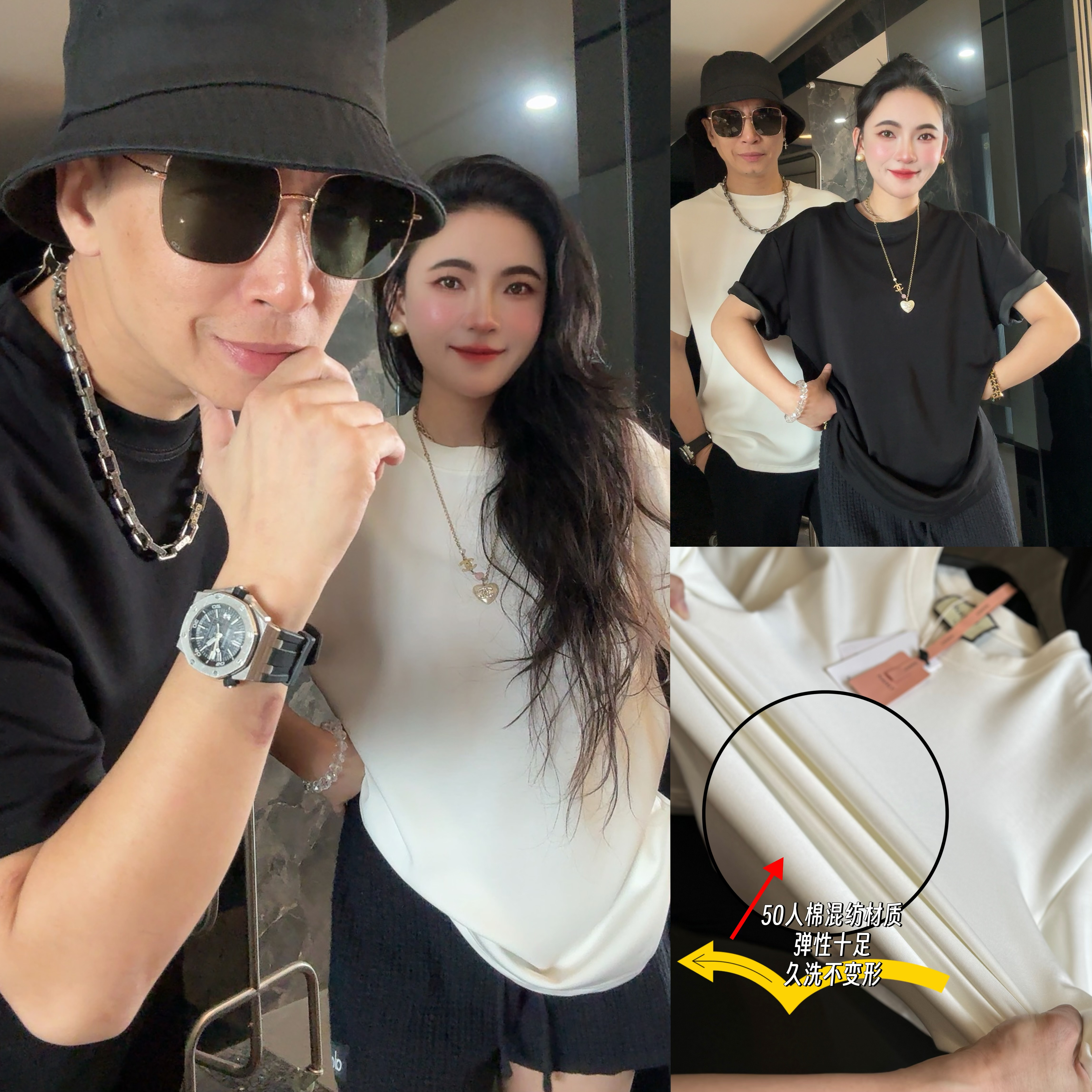 30854-纯色夏季休闲简约百搭圆领日常短袖