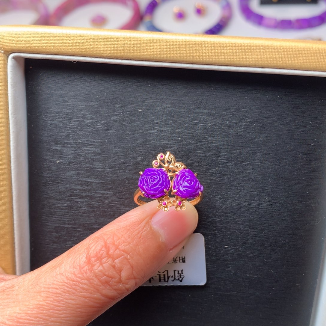 苏纪石（舒俱来）戒指18K金镶嵌