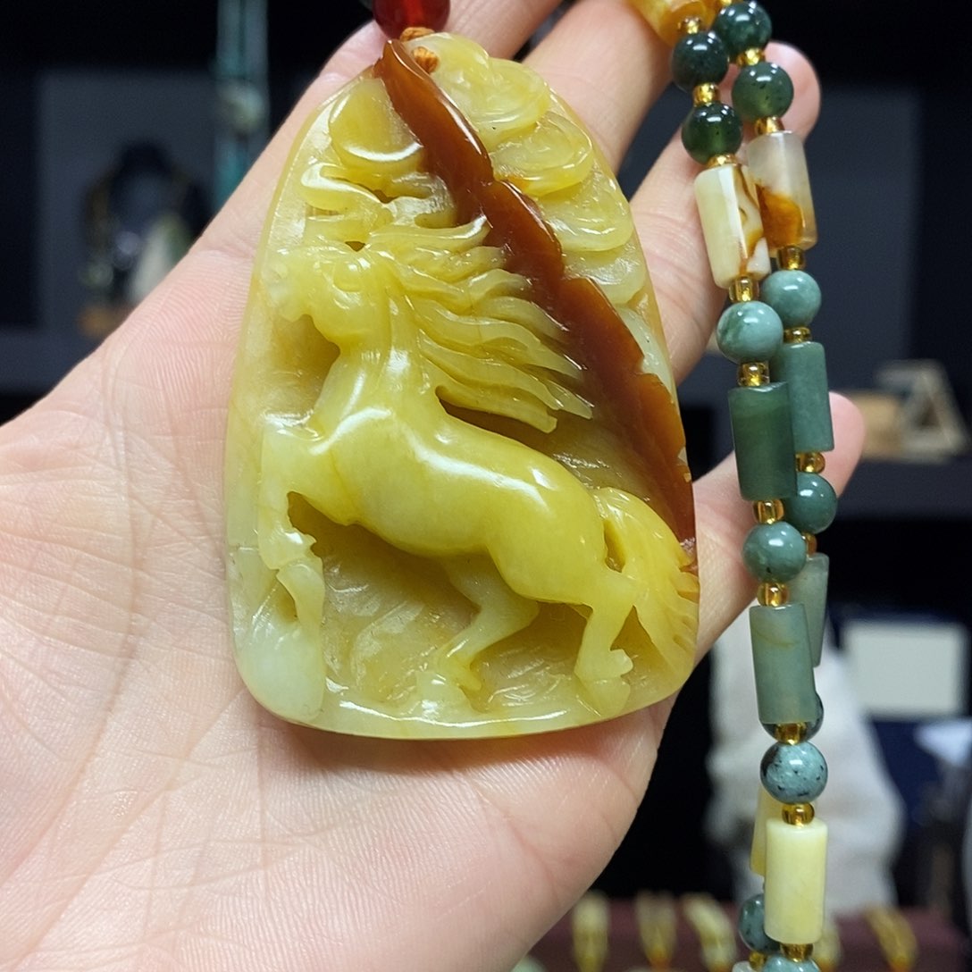 岫玉挂件吊坠手链未镶嵌