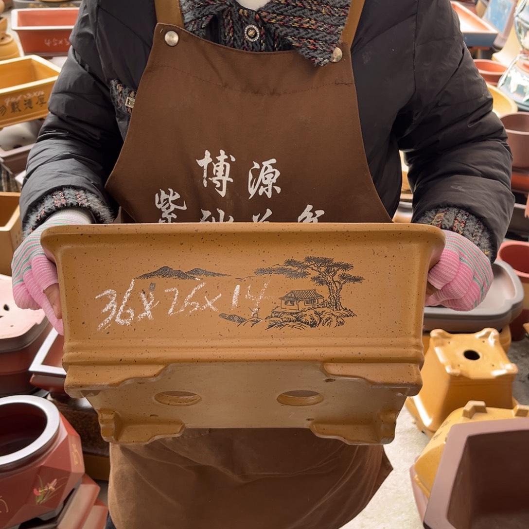 紫砂花盆盆景艺术