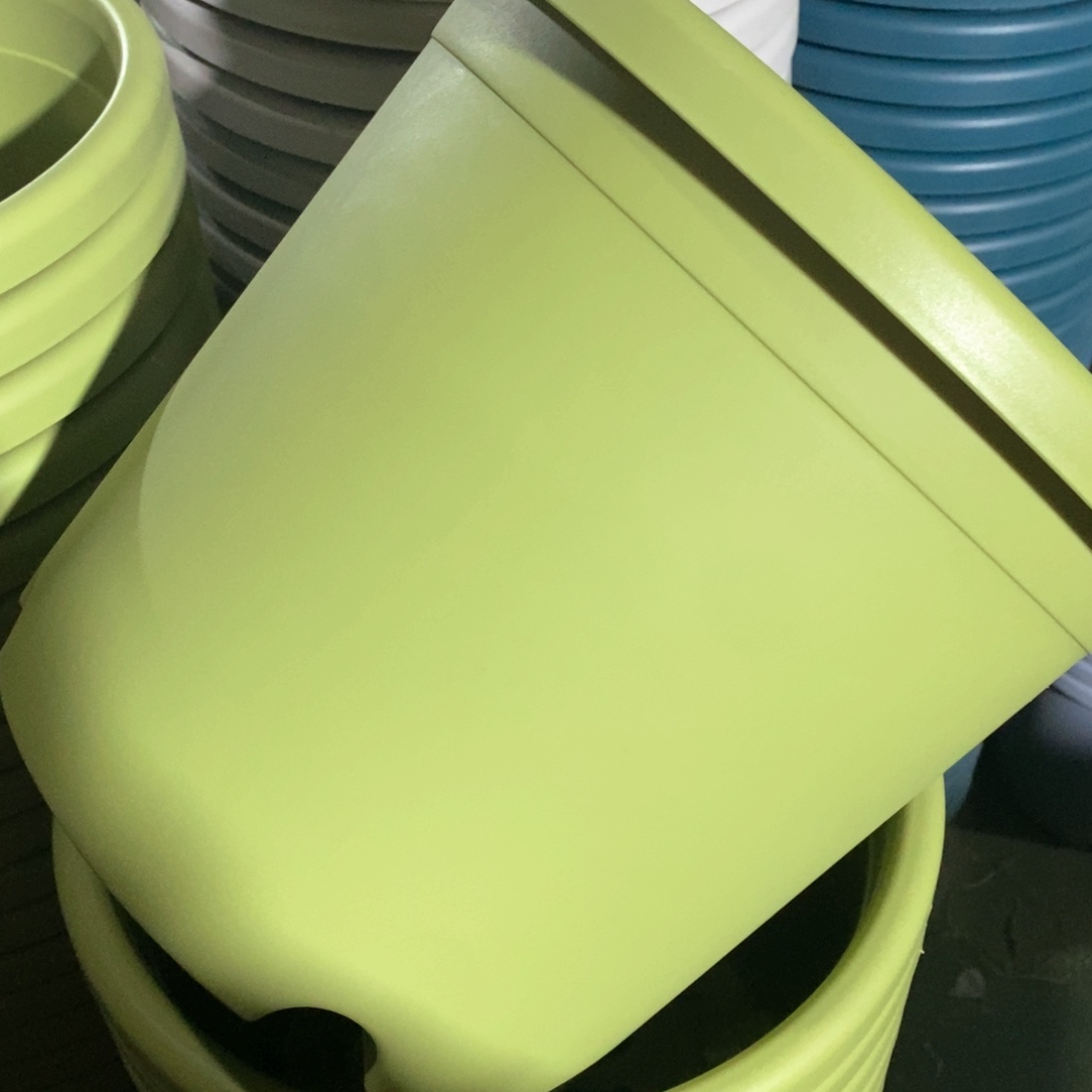 树脂四季盆5#带拖果绿微瑕6