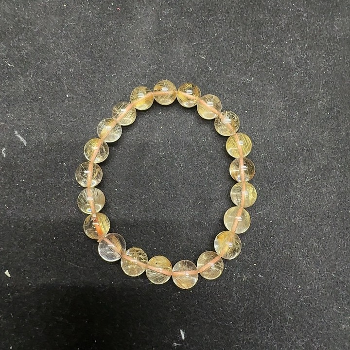 看***山水晶手链未镶嵌水晶球手串