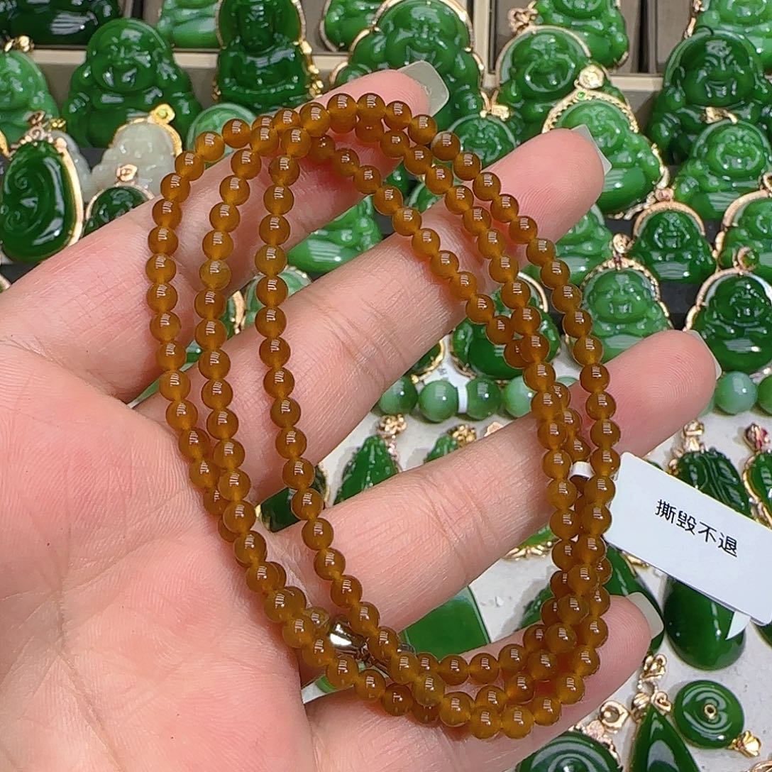 和田玉（糖玉）项链未镶嵌