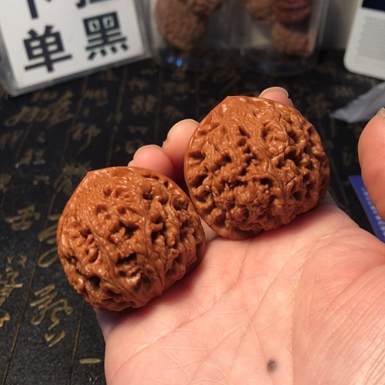 把件文玩核桃水龙纹42mm