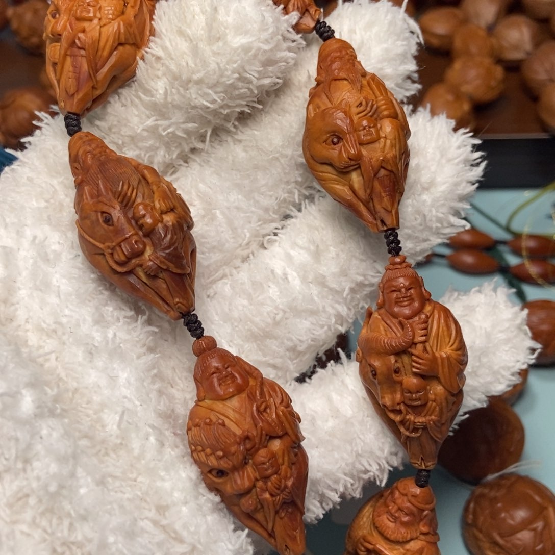 橄榄核手串/手链2.2梅林核老苏工八仙
