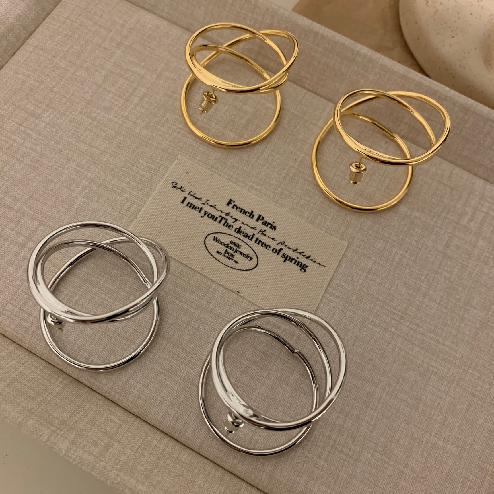 铜合金耳饰 主播自戴 小众前卫设计欧美潮牌酷耳环