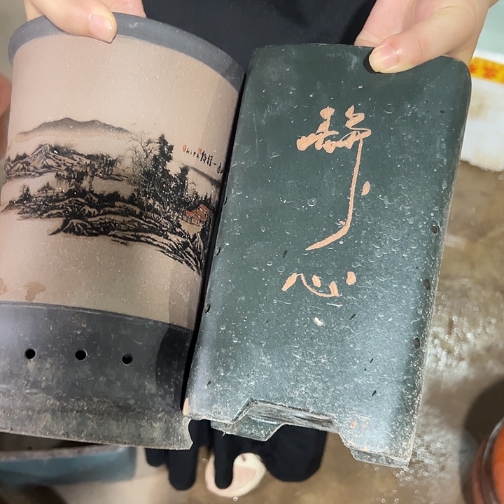 紫砂花盆口径快快乐乐
