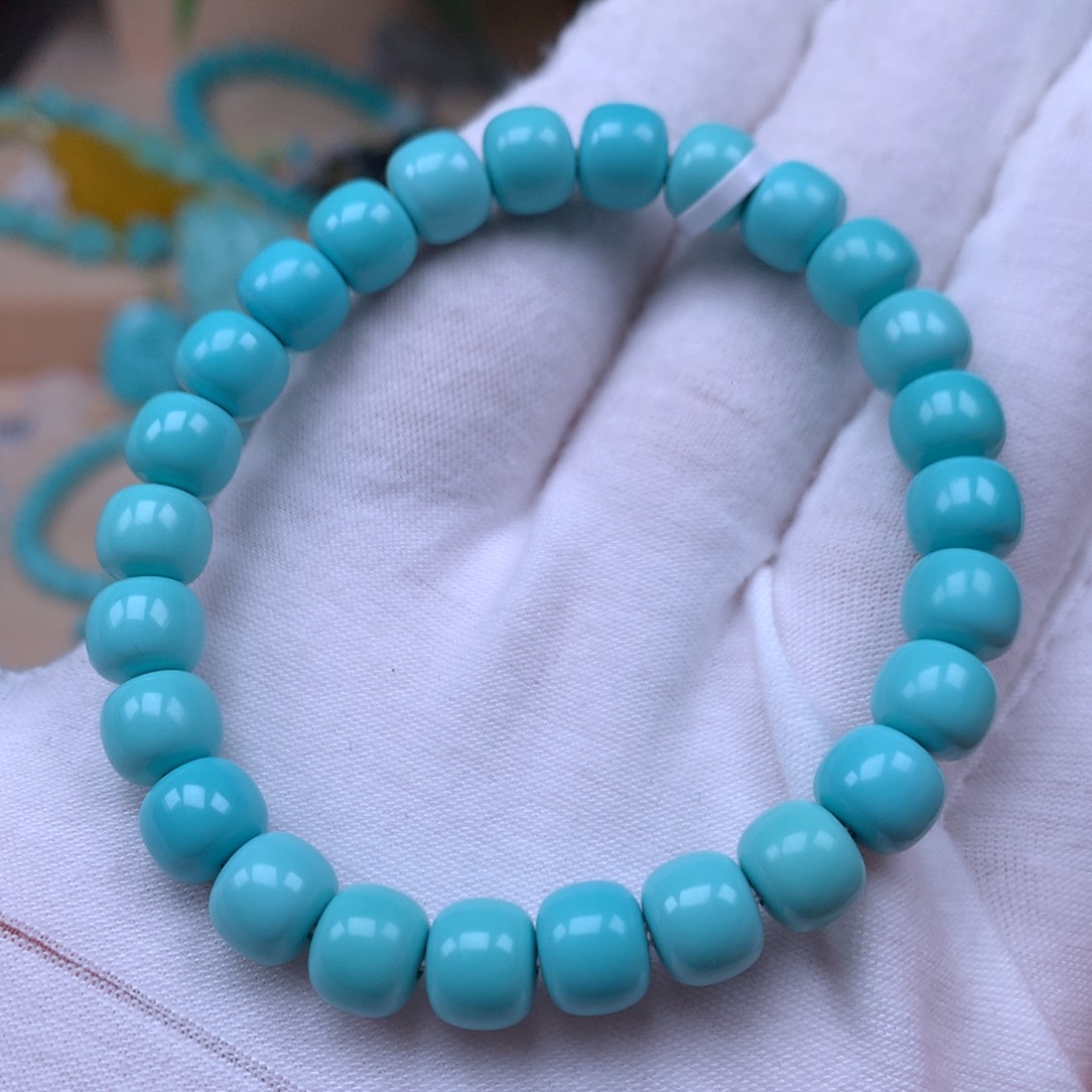 绿松石精品手串未镶嵌