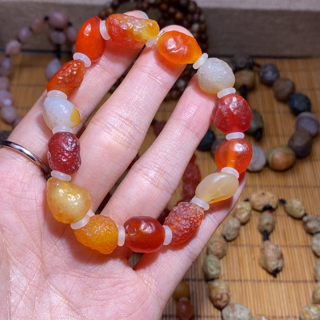 玛瑙/玉髓手链未镶嵌