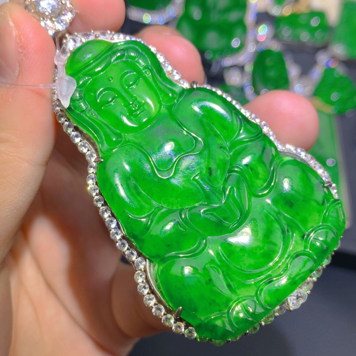 【闪购商品】翡翠颈饰银S925镶嵌111111111111