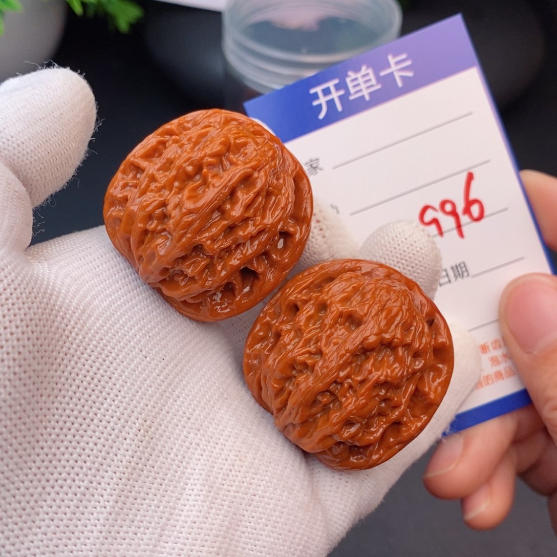 文玩核桃把件37虎头996