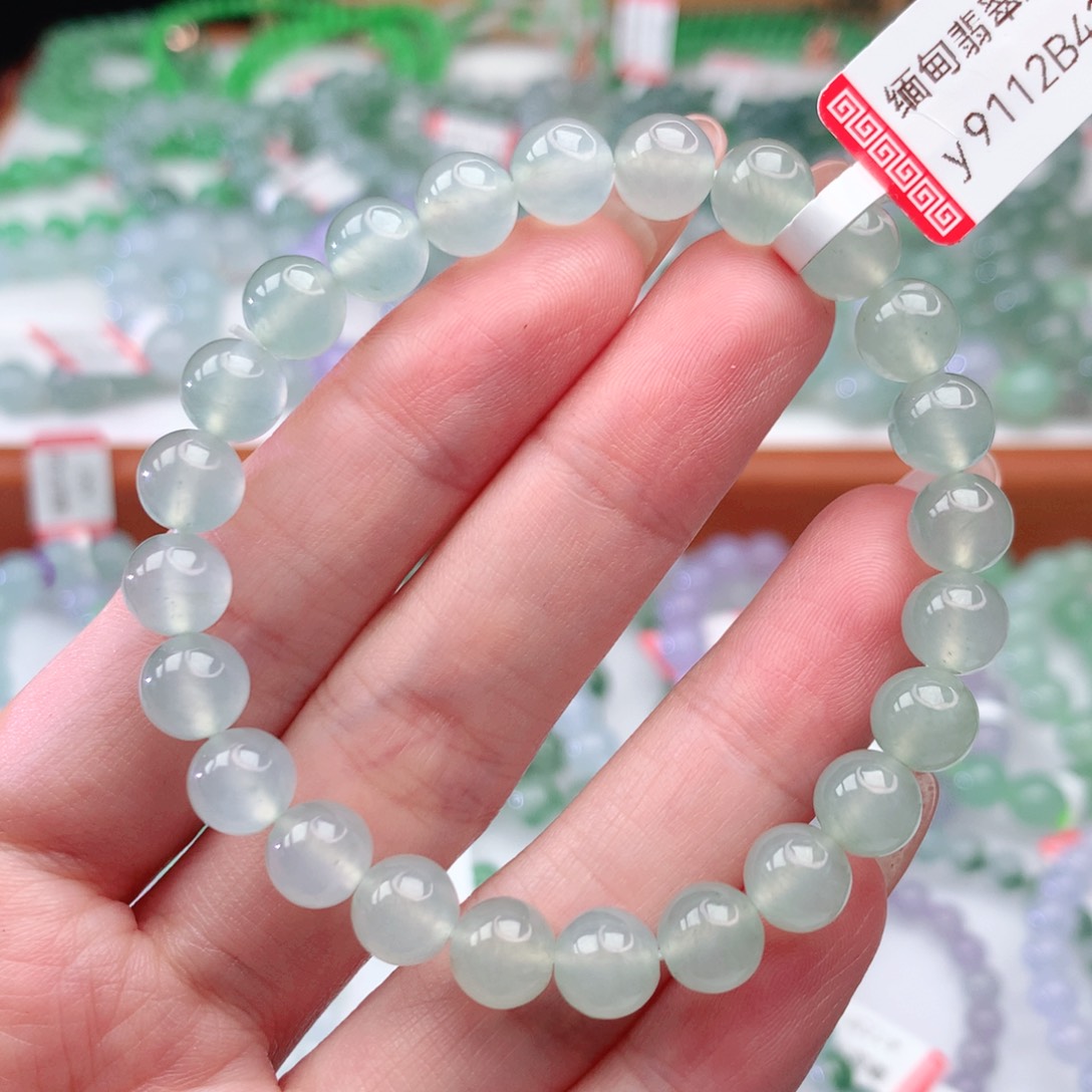 翡翠手链未镶嵌翡翠7.5mm