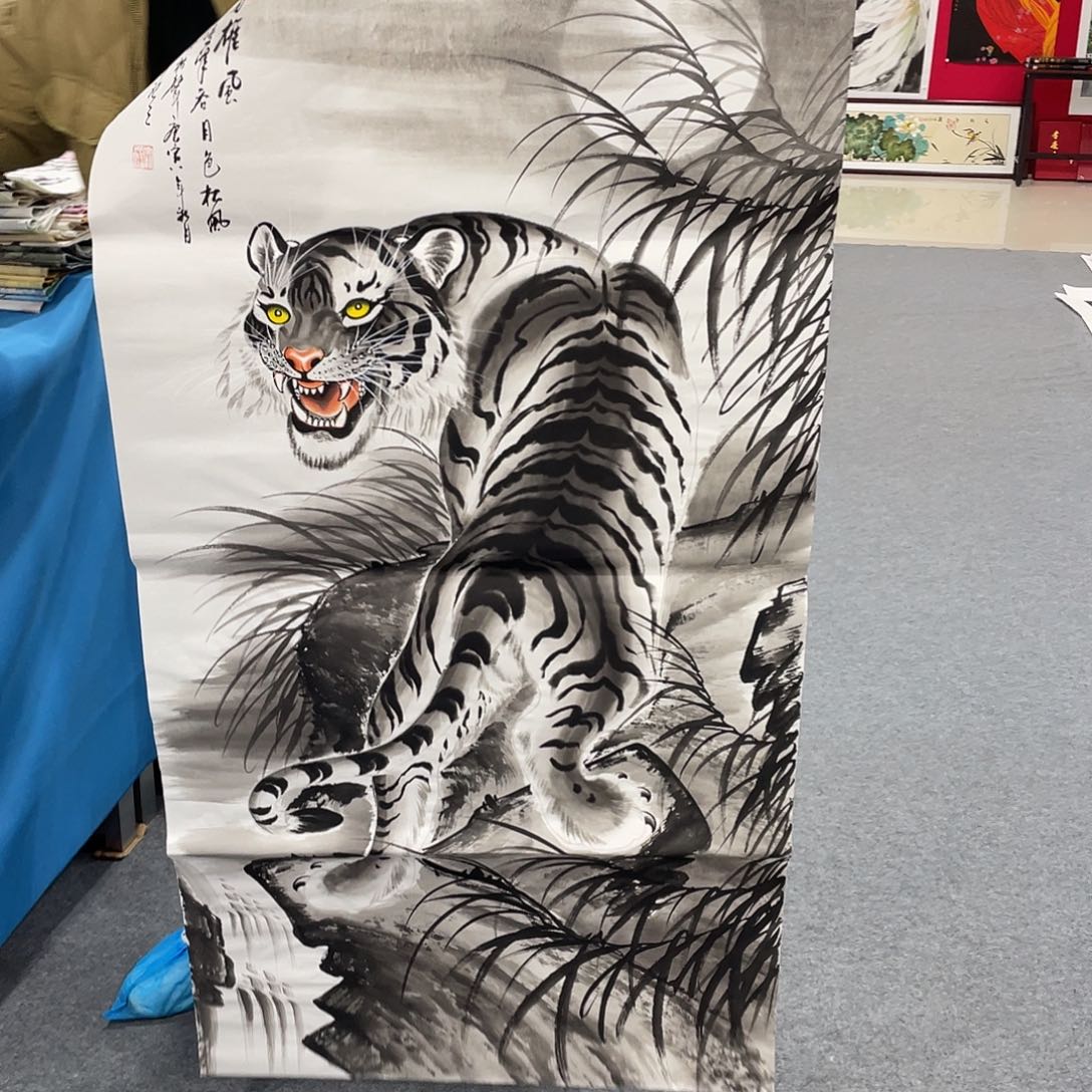 国画今天上午国画作品展示