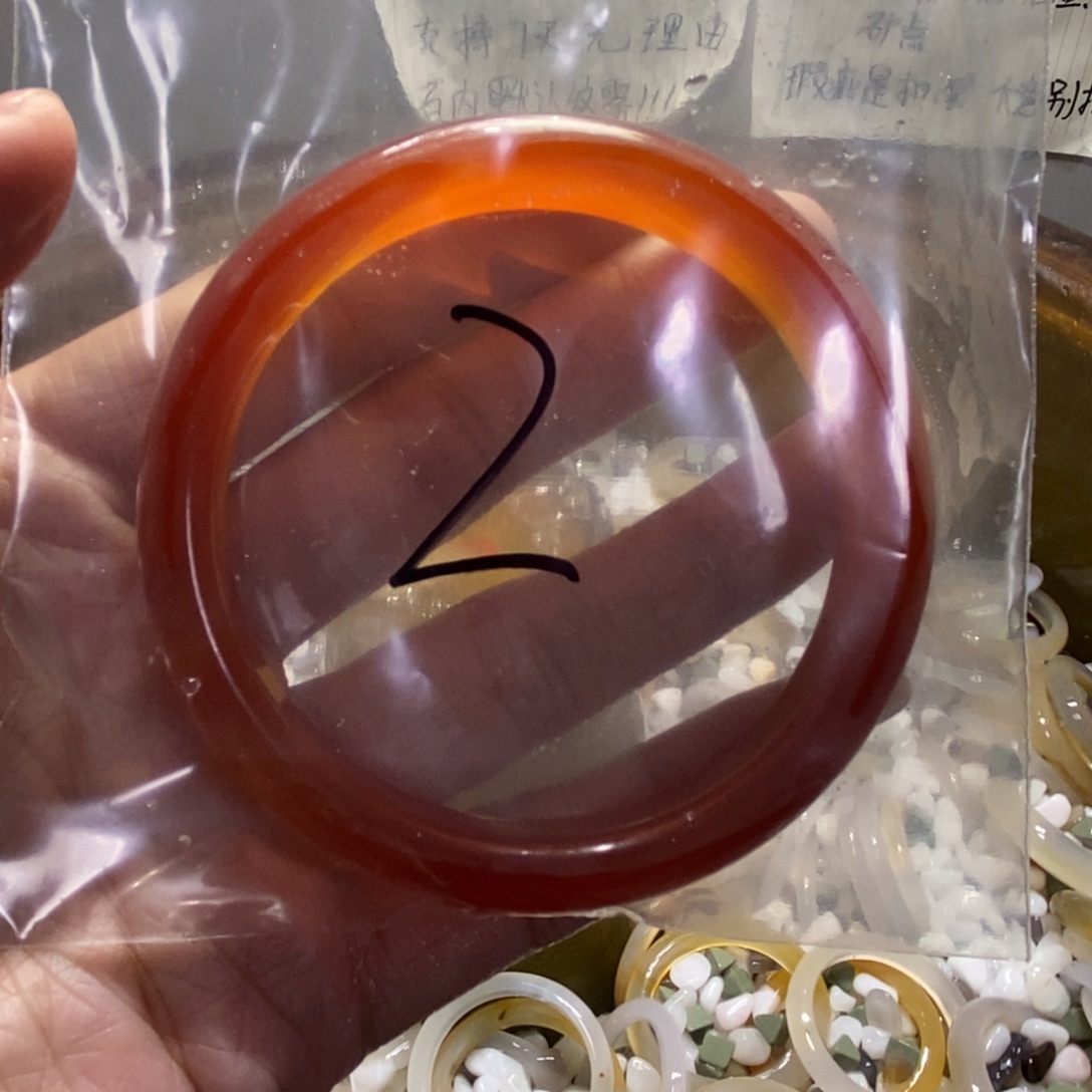 招***喵玛瑙/玉髓未镶嵌手镯2号