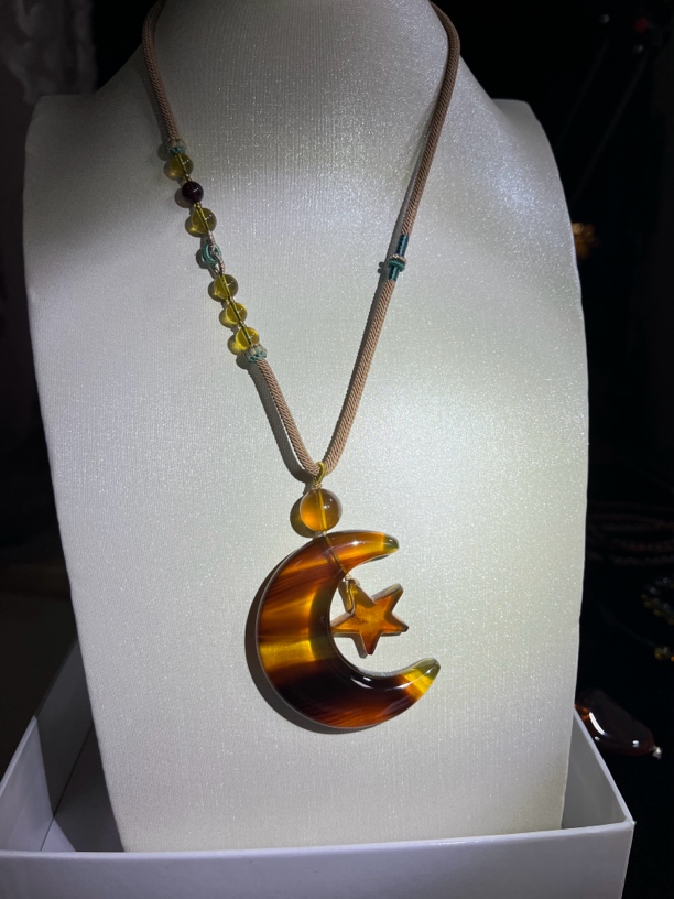 【凯馨珠宝】缅甸天然琥珀项链