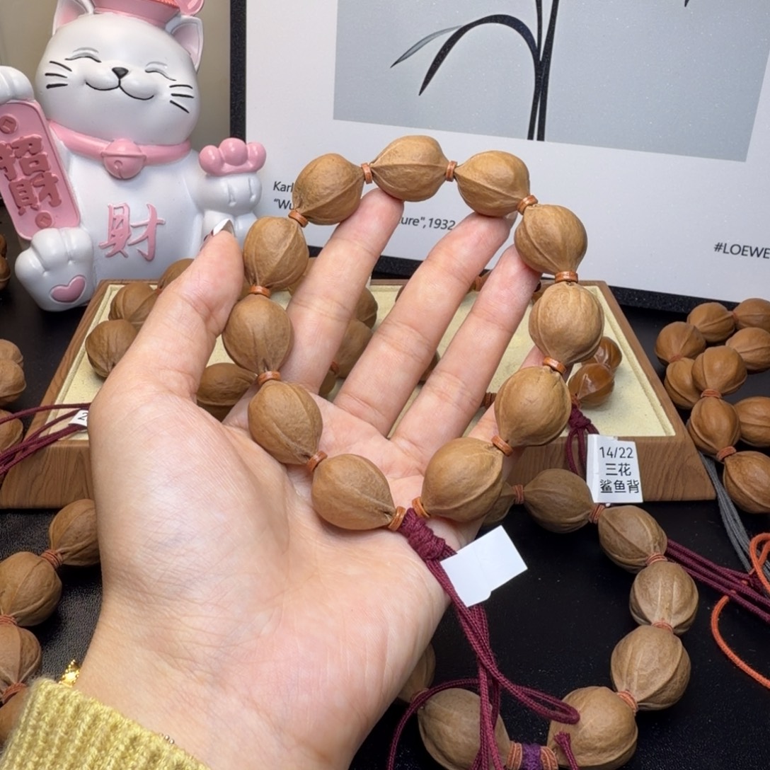 育***长橄榄核手串/手链梅林铁核19524