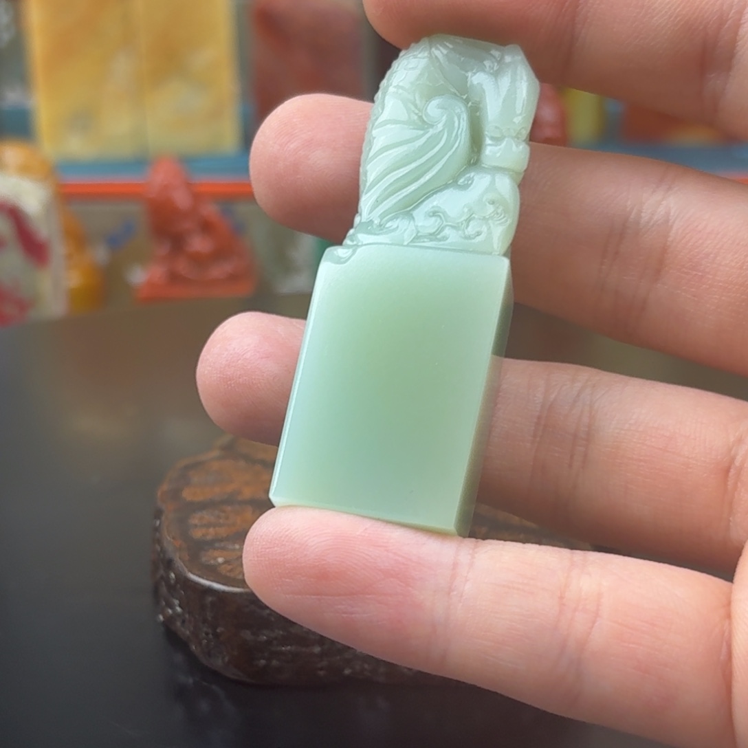 不***3寿山石印石梅子青148
