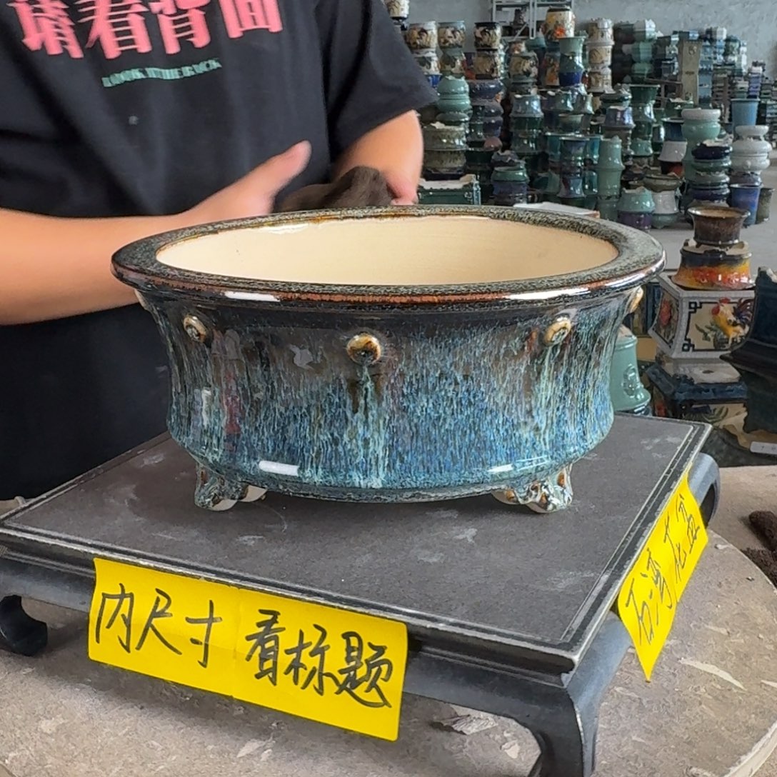 。一风堂石湾花盆 内23*9