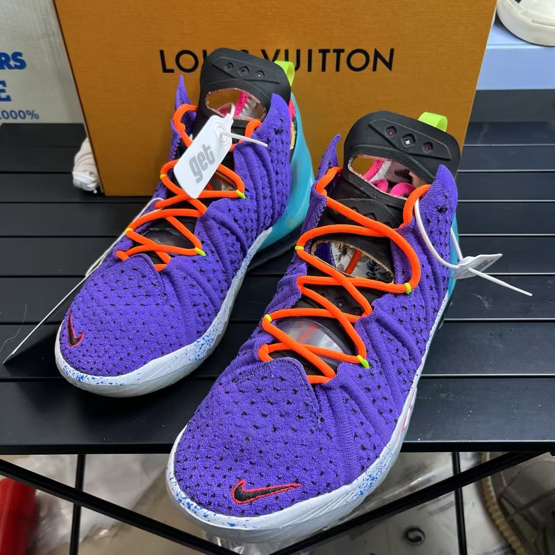 95新 maje 95新烁/42码/詹18 紫金/鞋面ID 设计