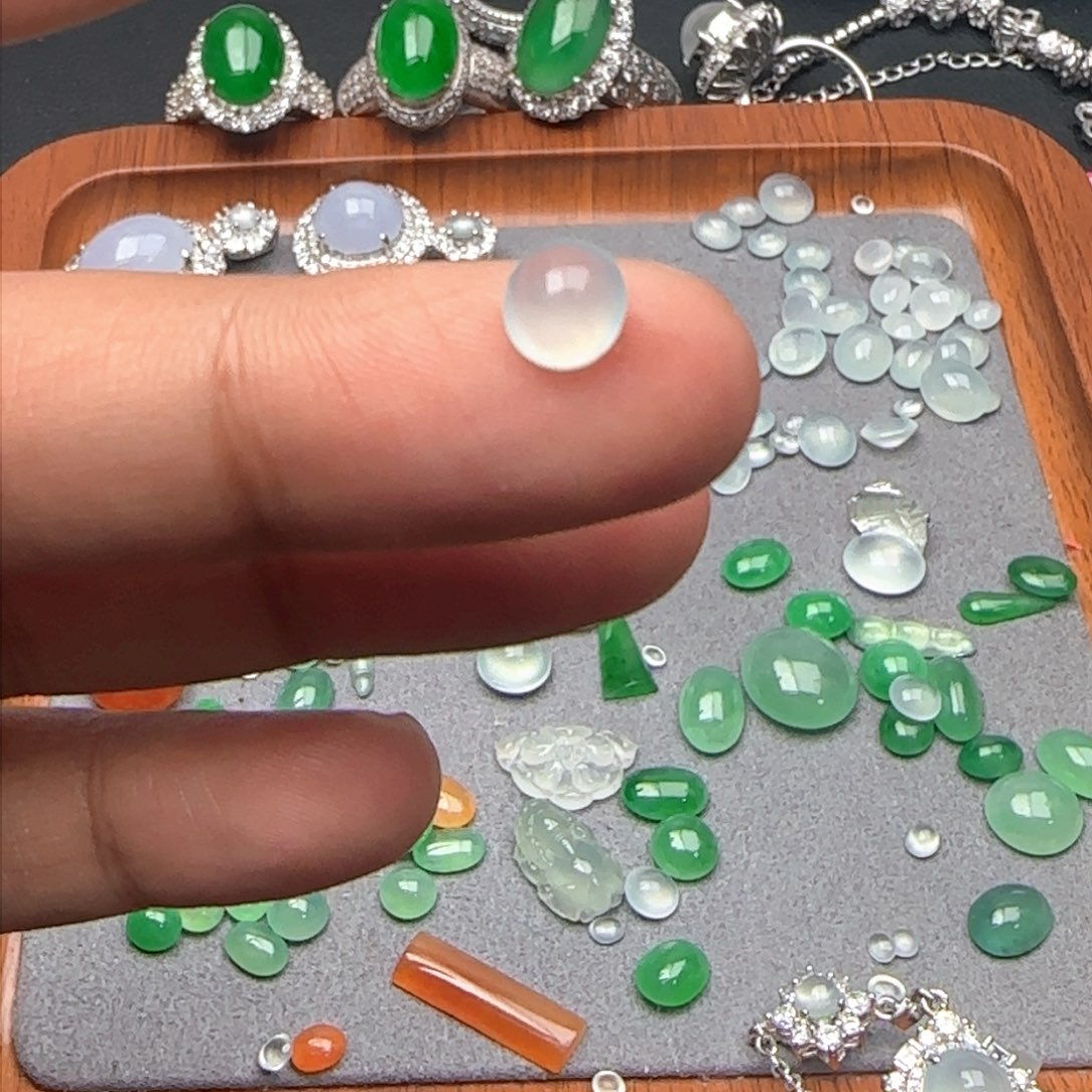 翡翠戒指未镶嵌缅甸天然翡翠