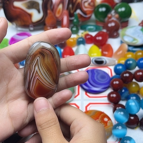 玛瑙/玉髓戒指未镶嵌