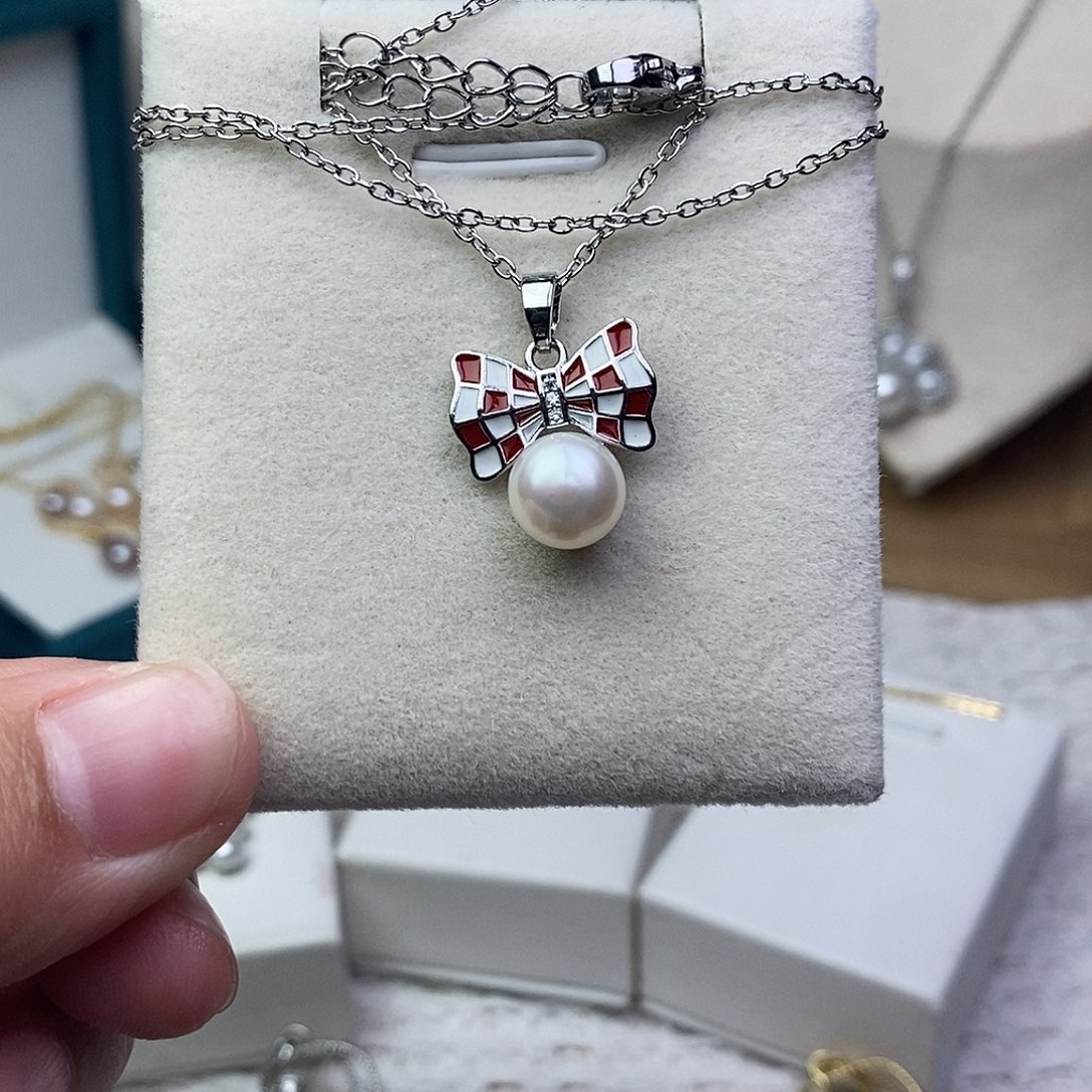 耳饰淡水珍珠银S925镶嵌