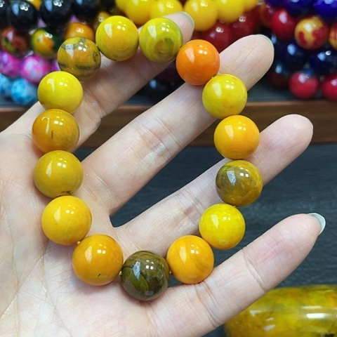 玛瑙未镶嵌手饰牛黄14