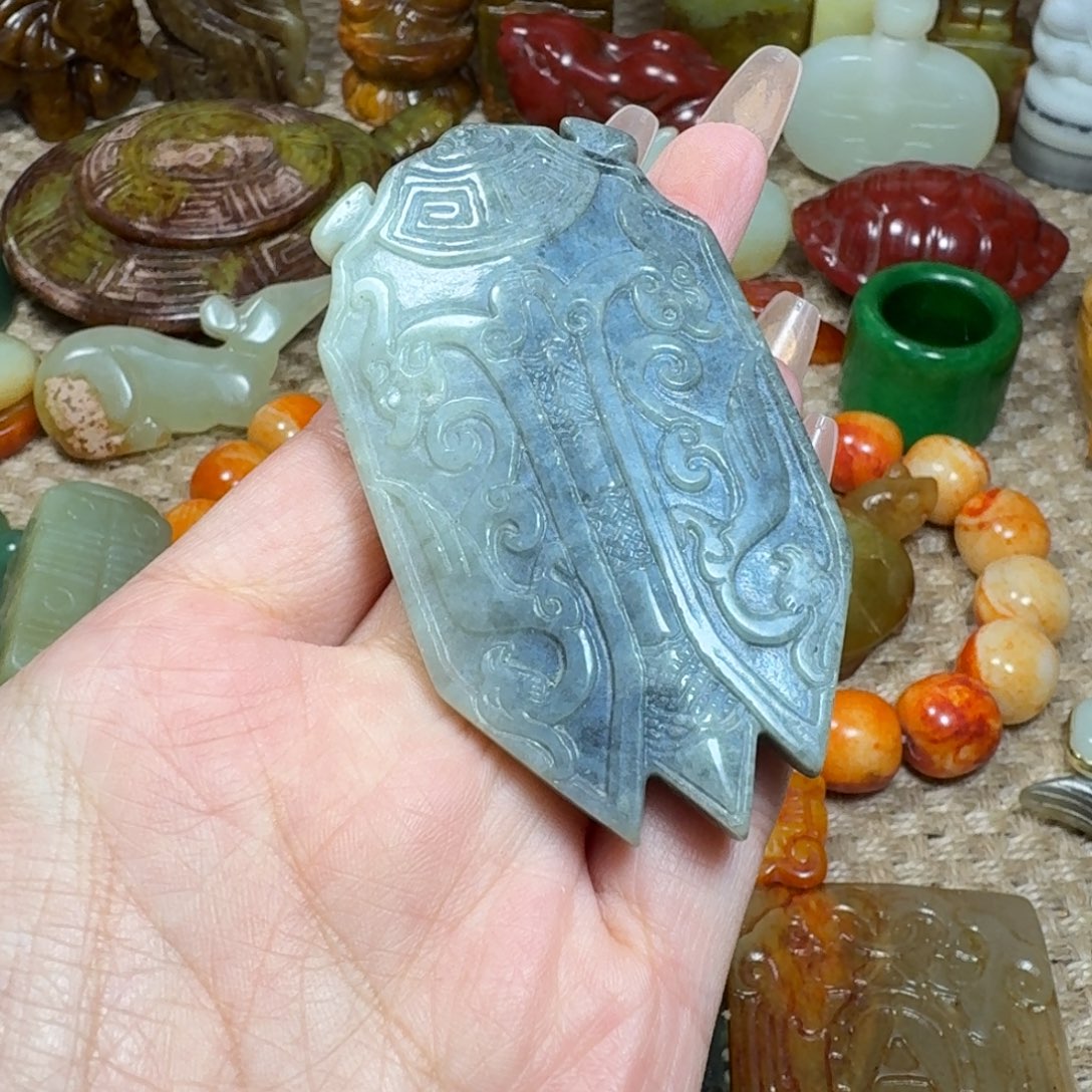 白玉菩提吊坠挂件