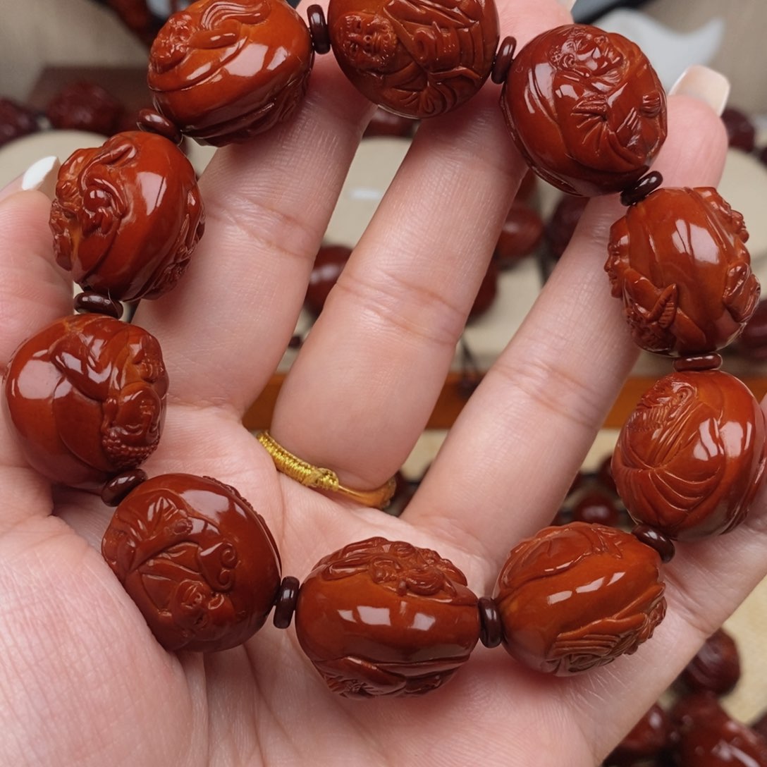 橄榄核吊坠辛****盟十八罗汉