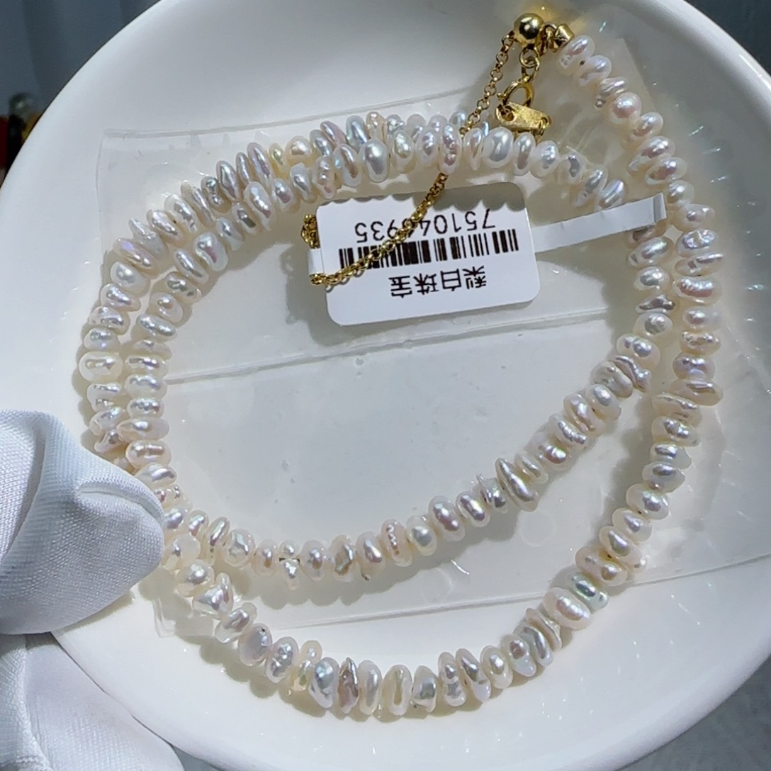 淡水珍珠颈饰银S925镶嵌