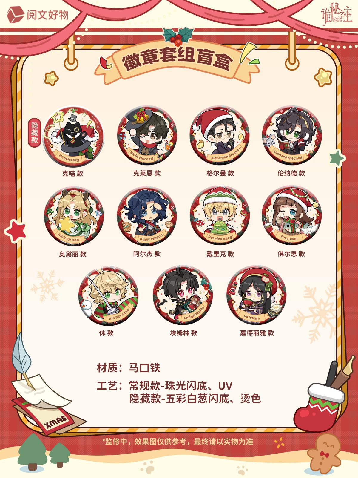 阅文好物【平拆】诡秘之主梦环绮境徽章亚克力立牌纪念卡组盲盒代拆