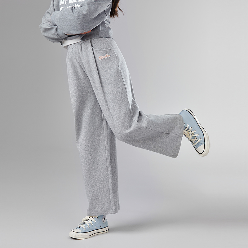 Deesha笛莎童装女童裤子春季新款中童女孩宝宝儿童阔腿裤-73251A4