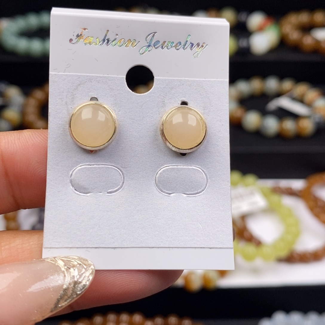 和田玉银S925镶嵌颈饰