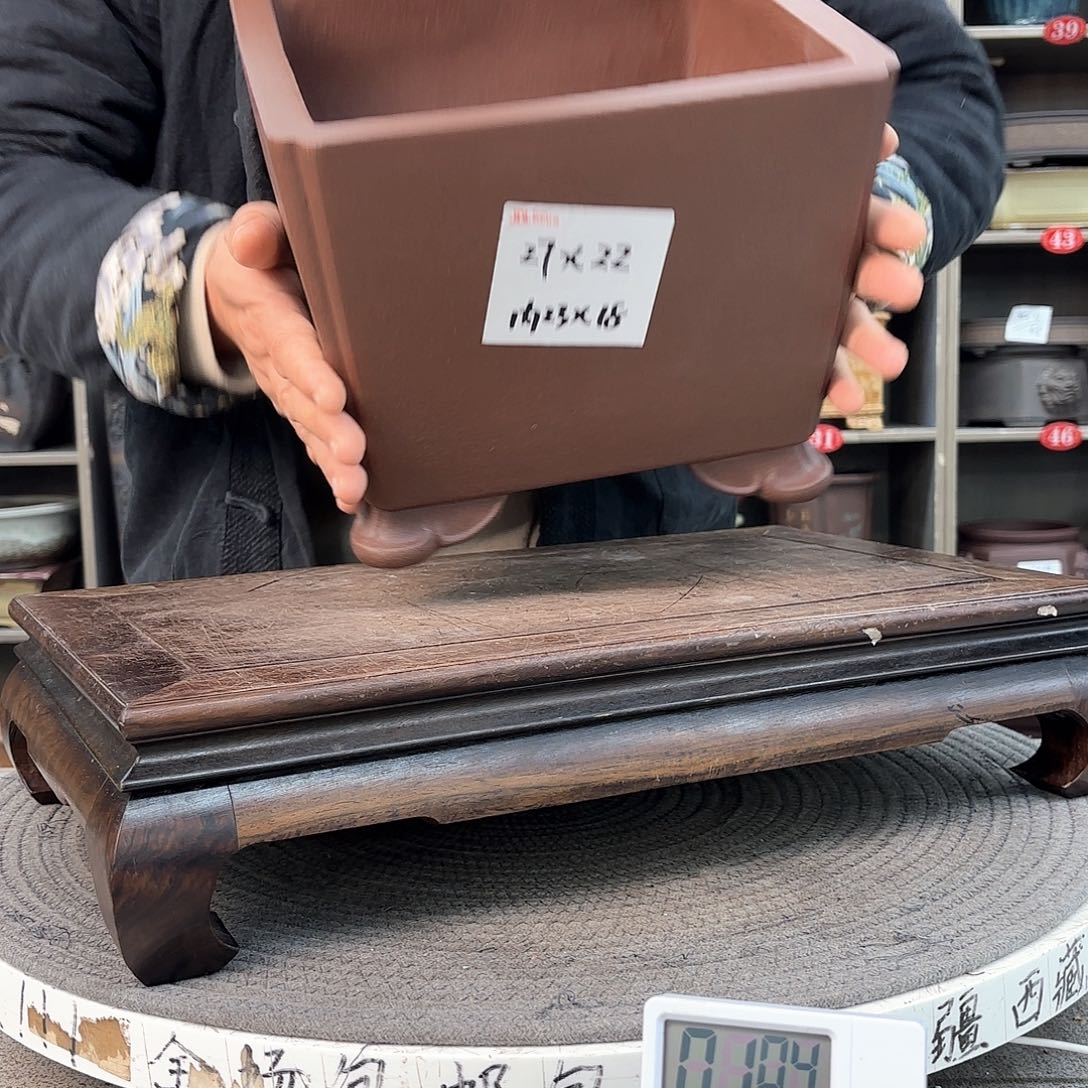 紫砂花盆溪*紫砂的颜色很好看