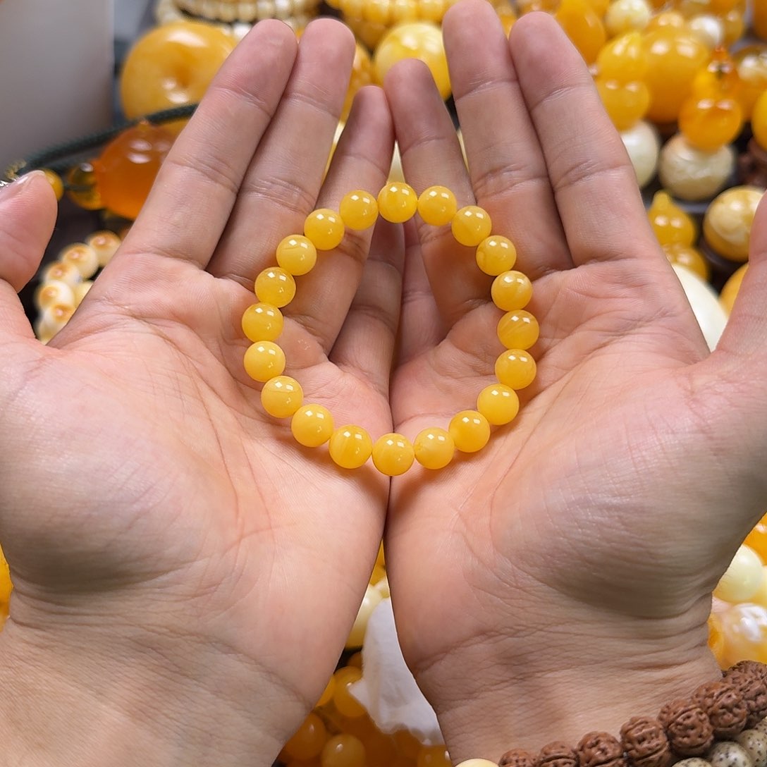 蜜蜡珠宝奇石未镶嵌10mm