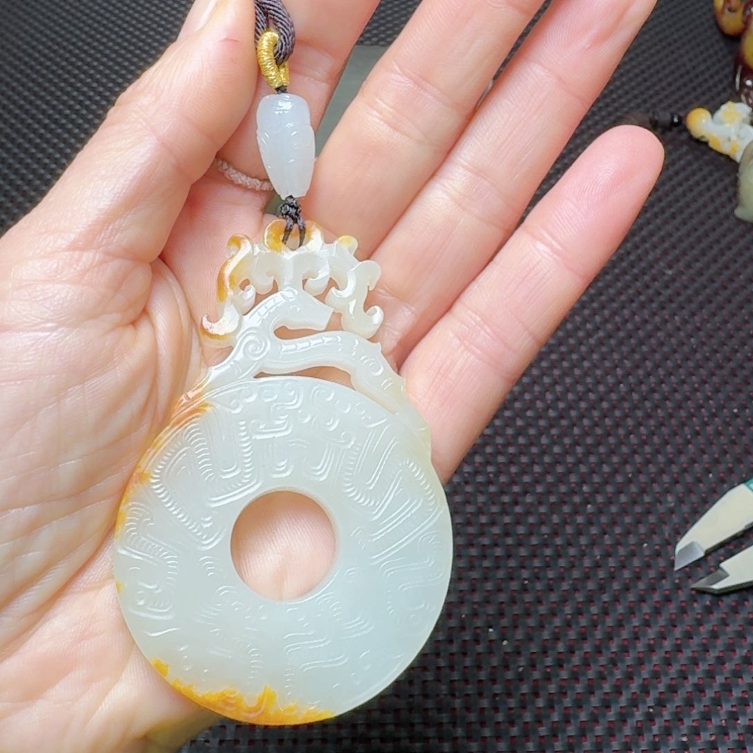 和田玉挂件未镶嵌永**爱