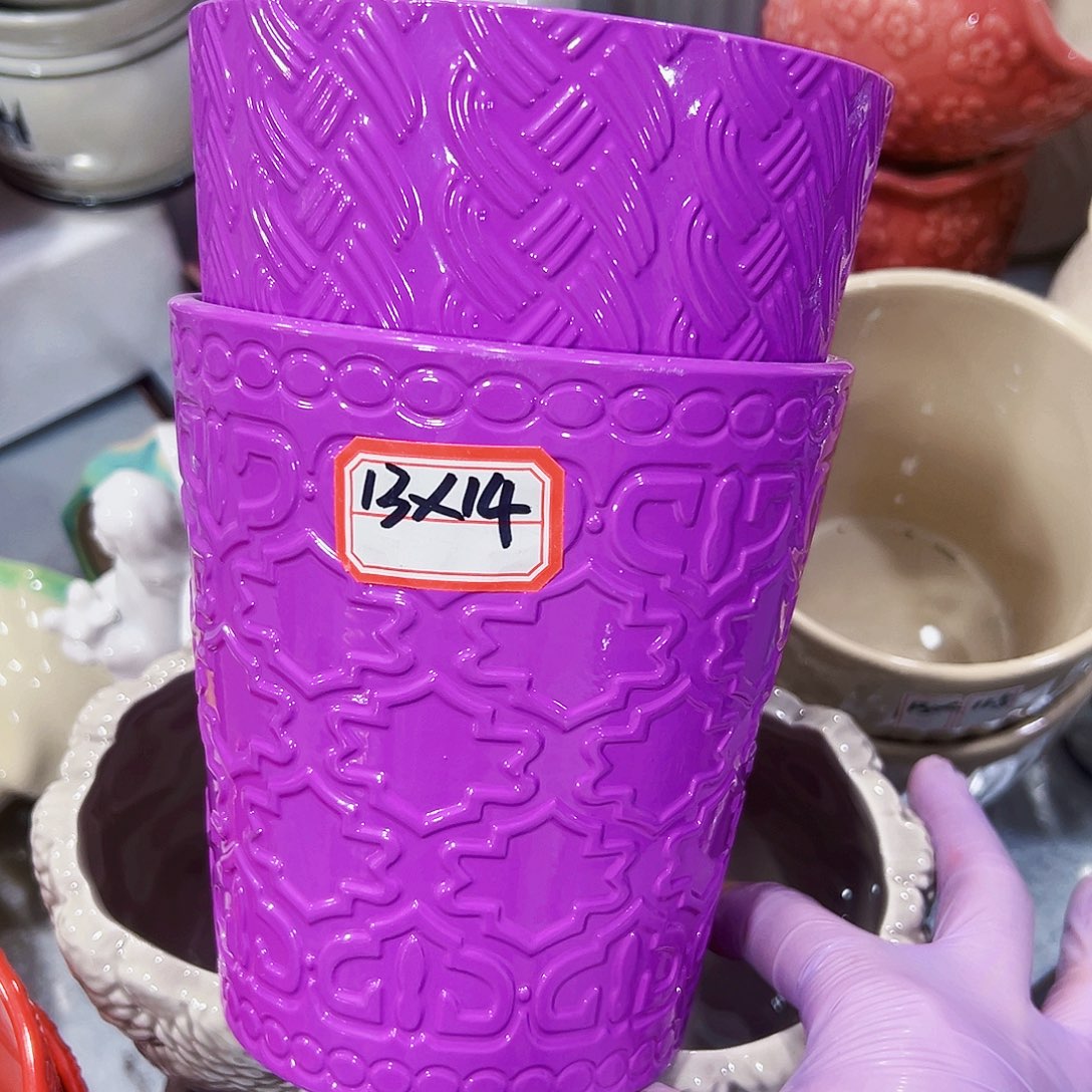 有孔外贸尾单陶瓷花盆凑单10米包邮