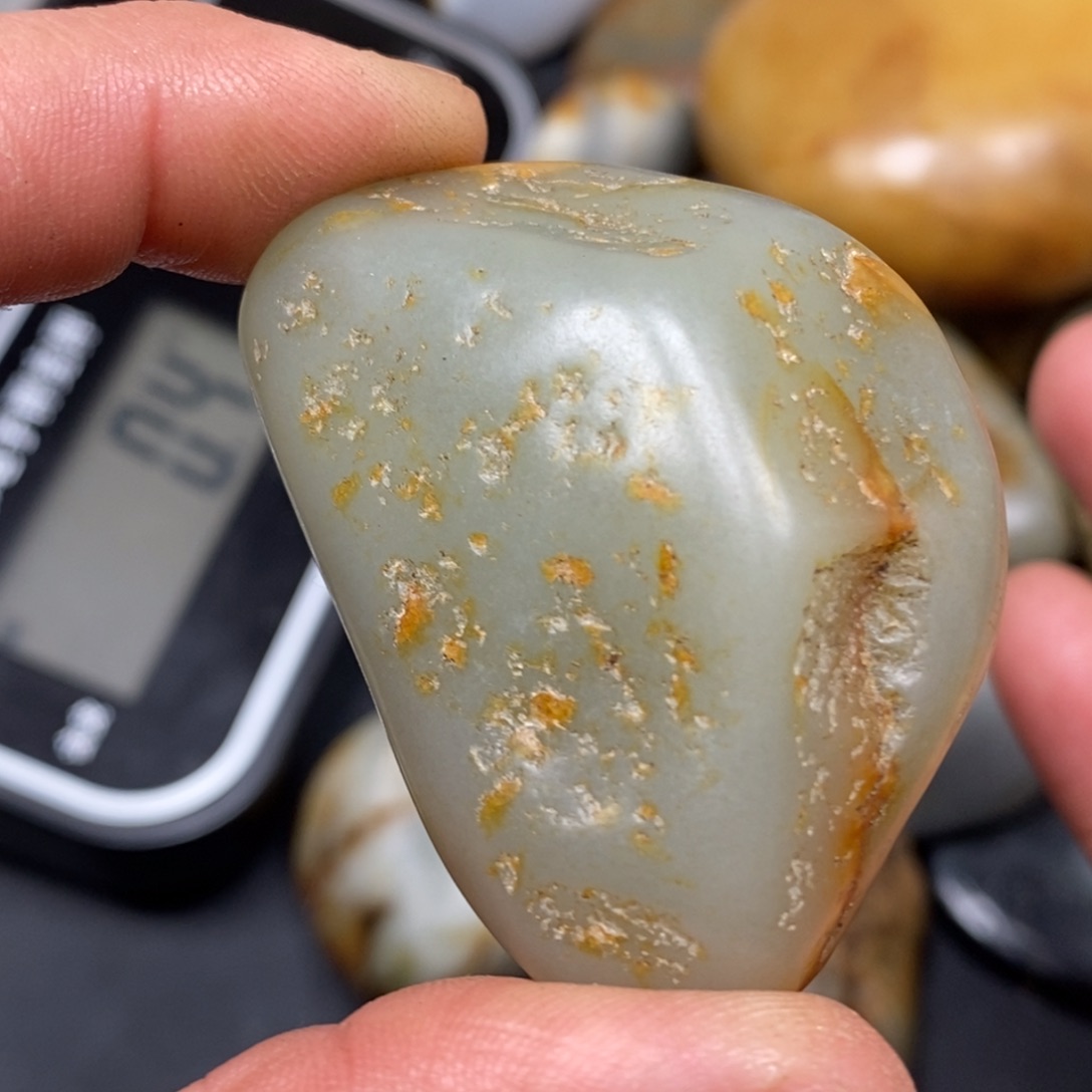 和田玉挂件银S925镀金镶嵌