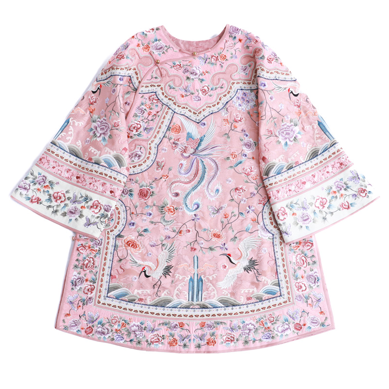 「凤舞朝阳」乐锦坊复古国风手工原创设计百搭刺绣国潮女装汉服上衣