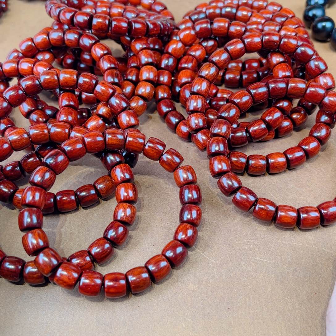 小叶紫檀手串/手链10直切帝王泥